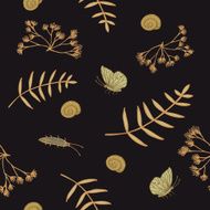 seamless with natural elements