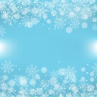 Blue christmas background with snowflakes N4