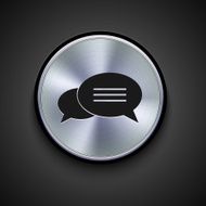 vector metal icon on gray background Eps10 N51