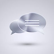 Vector full metal icon on blue background Eps10 N94