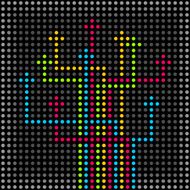 Abstract background with colorful arrows