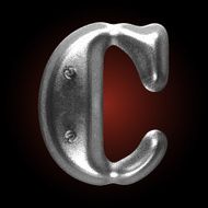 vector metal construction figure c N2