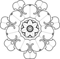 gothic pattern of curves