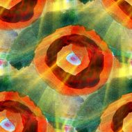 art texture abstract water green orange circle color seamless