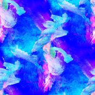 abstract avant-garde blue purple seamless wallpaper watercolor N2