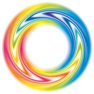 Abstract colorful background Vector swirl frame of rainbow spectrum N2