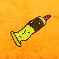 Glue on Grunge Background N2