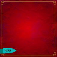 Red retro grunge background with frame N2