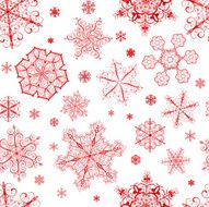 Christmas seamless pattern from snowflakes N39