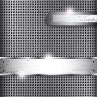 Abstract background with metall banners N2