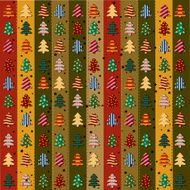 Seamless pattern with Christmas trees N36