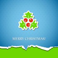 Holiday background with mistletoe
