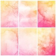 Set of Colorful watercolor painting background N41