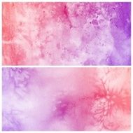 Set of Colorful watercolor painting background N44