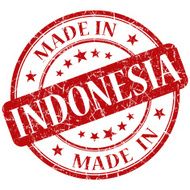 made in indonesia red stamp