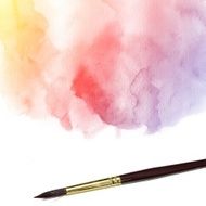 Colorful water color painting background N527