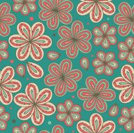 floral ornamental seamless pattern N26