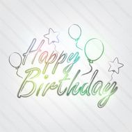 Happy Birthday Typography