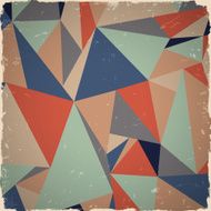 Abstract Retro Geometric Background N8