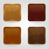 Wooden button
