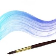 Colorful water color painting background N536