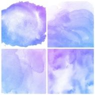 Set of Colorful water color painting background N625