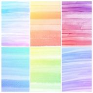 Set of Colorful water color painting background N632