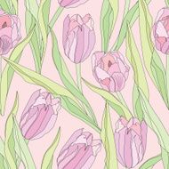 flower tulips seamless texture