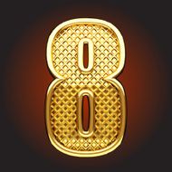 Vector golden figure 8 N4