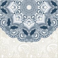Ornate card with circle ornament N13