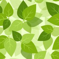 Seamless background with green leaves Vector EPS-10 N2