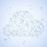 Water drops cloud