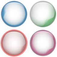 Abstract Pastel colorful aqua circles