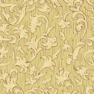 seamless abstract wood carved floral ornament