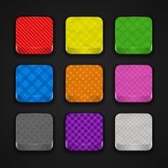 3d app paper textured icons