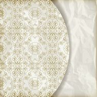 vector retro background with vintagefloral pattern