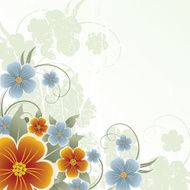 Abstract floral background with place for your text