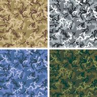 Vector Camouflage in 4 colors - Woodland N2