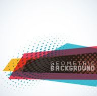 An abstract geometric design on white background