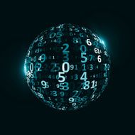 Digital code background N35
