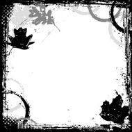 Leaf Grunge Border