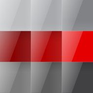 Gray and red shiny squares abstract background N2