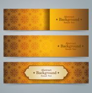 Collection banner design Asian art background vector illustration