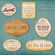 Vector vintage labels N6