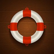 lifebuoy on wooden background N2