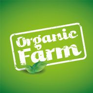 Organic Farm Fresh Healthy Food Eco Green Vector Concept