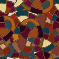Seamless texture with elements of stained glass