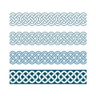 Edges of medieval style(Celtic knot) N18