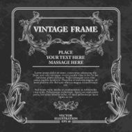 Vintage Frame Vector Illustration N6