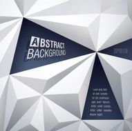 Abstract design of white triangles with 3D effect